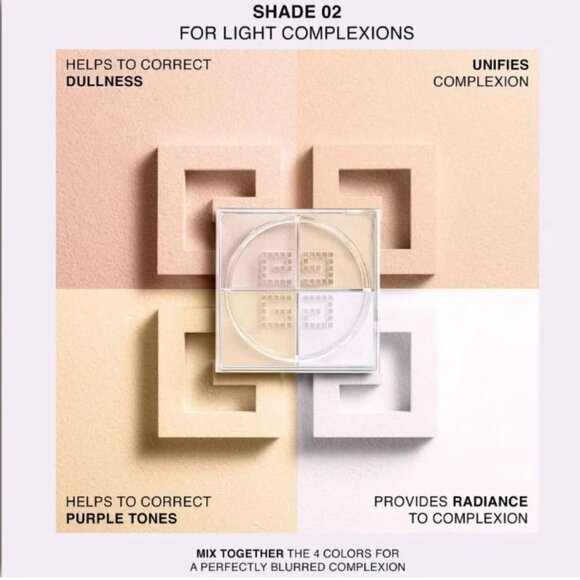 Original Formula - Givenchy Prisme Libre 4-Color Matte Loose Powder - 2 Satin - Picture 4 of 7